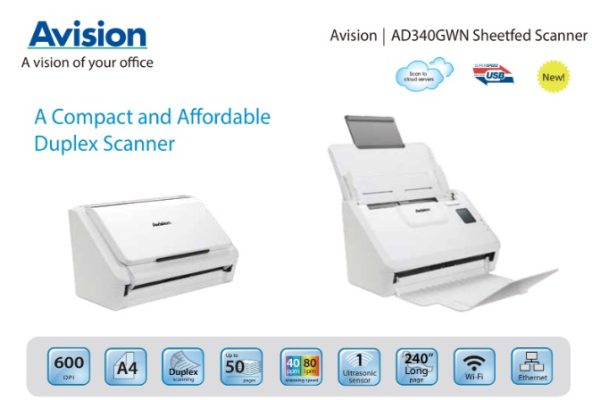 Máy scan Avision AD340GWN